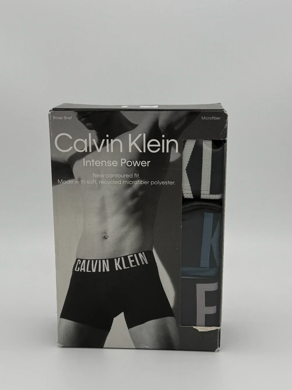 Calvin Klein Men's Boxer Briefs Trio Pack - Black & Gray Accents